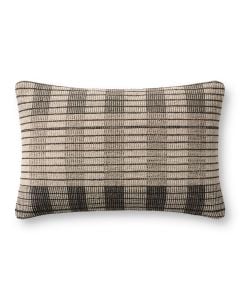 PAL0011 Ivory/Black 13" x 21" Lumbar Pillow