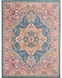 Passion PSN20 Teal Multicolor Area Rug