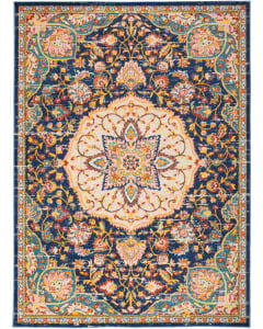 Passion PSN22 Navy Multicolor Area Rug