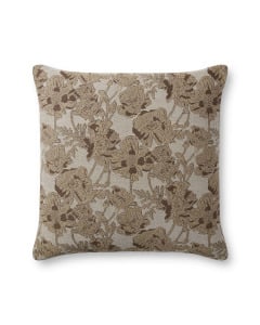 PCJ0008 Beige/Mocha 18"x18" Pillow