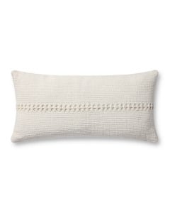 Harvey PCJ0018 White 12"x27" Lumbar Pillow