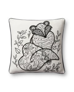 PLL0030 Black/Natural 18"x18" Pillow