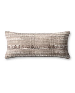 PLL0124 Ivory/Beige 12"x27" Lumbar Pillow