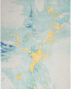 Prismatic PRS26 Seafoam Gold Area Rug