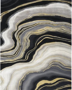 Prismatic PRS31 Charcoal Grey Area Rug