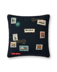 PRP0040 Navy 18" x 18" Throw Pillow