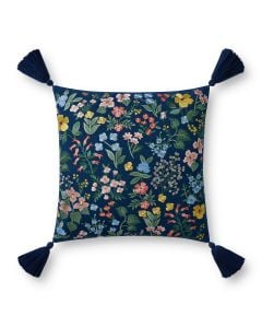 PRP0044 Navy 18" x 18" Throw Pillow