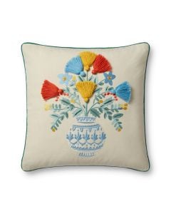 PRP0052 Ivory 18" x 18" Throw Pillow
