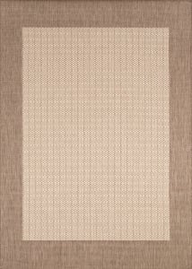 Recife Checkered Field Natural/Cocoa Area Rug