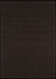 Recife Saddlestitch Black/Cocoa Area Rug