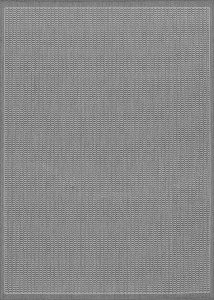 Recife Saddlestitch Grey/White Area Rug