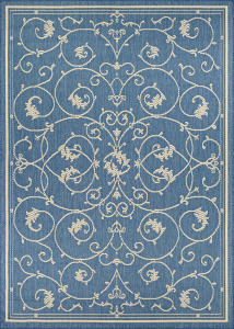 Recife Veranda Champagne/Blue Rug
