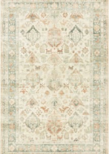 Rosette ROS-01 Beige/Multi Area Rug