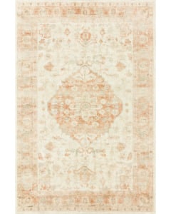 Rosette ROS-03 Ivory/Terracotta Area Rug