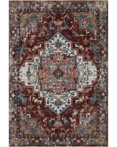Samra SAM-10 Brick/Grey Area Rug
