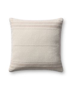 Selena PMH0076 Natural/Ivory 18" x 18" Throw Pillow