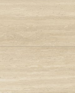 Sensi Roma Cream Satin Glazed Porcelain 24"x48" Wave Deco Tile