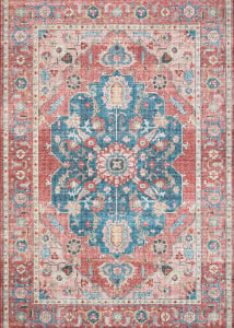 Skye SKY-05 Brick/Ocean Area Rug