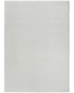 Soft Plush Rabbit Fur SFF01 Silver Area Rug