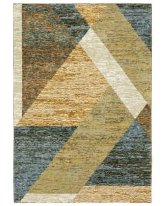 Strada str09 Gold/Blue Area Rug