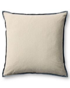 Sullivan PJBR0001 Natural/Blue 22" x 22" Throw Pillow