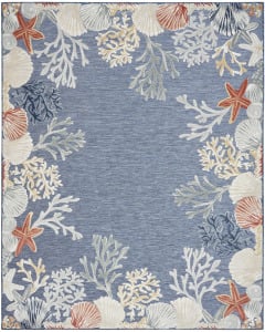 Suncoast SNC04 Denim Multicolor Area Rug