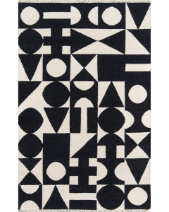 Topanga TOP-3 Black Area Rug