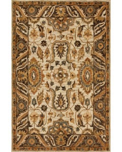 Victoria VK-02 Ivory/Dk Taupe Area Rug