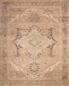 Vintage Washables VWS11 Coral Multicolor Area Rug