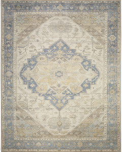 Vintage Washables VWS13 Blue Green Area Rug