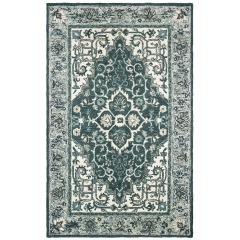 Zahra 75506 Grey/Blue Area Rug