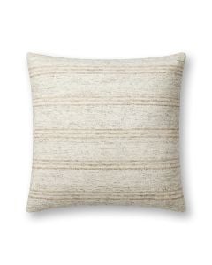 Zephyr PAL0040 Ivory/Natural 18" x 18" Throw Pillow