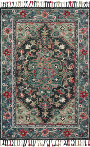 Zharah ZR-05 Navy/Blue Area Rug