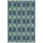 Meridian 2209b Navy/Green Area Rug