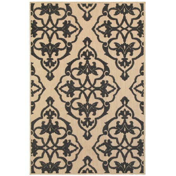 Cayman 1b Sand/Charcoal Area Rug