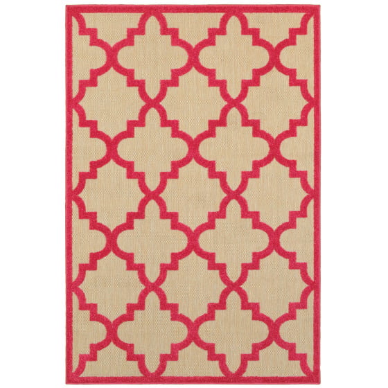 Cayman 660p Sand/Pink Area Rug