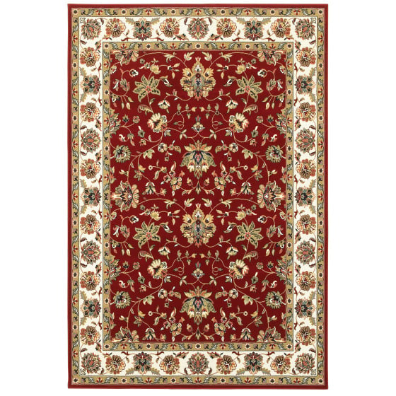 Kashan 4929r Red/Ivory Area Rug