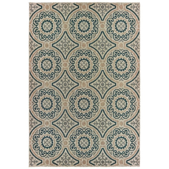 Latitude 609x Grey/Blue Area Rug