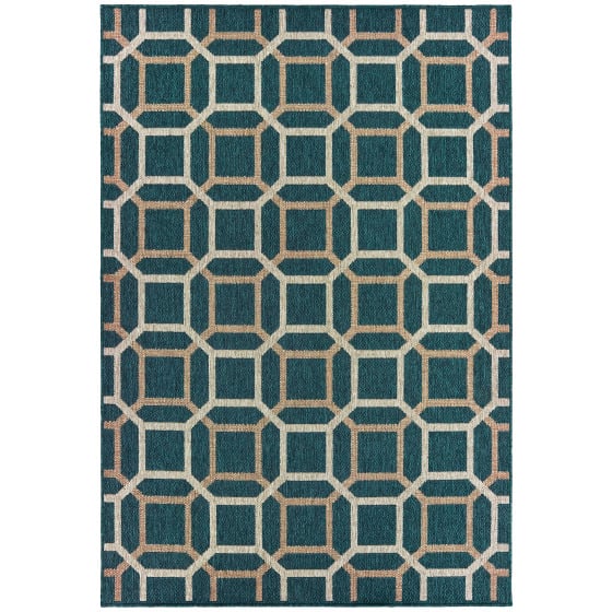 Latitude 806b Blue/Grey Area Rug