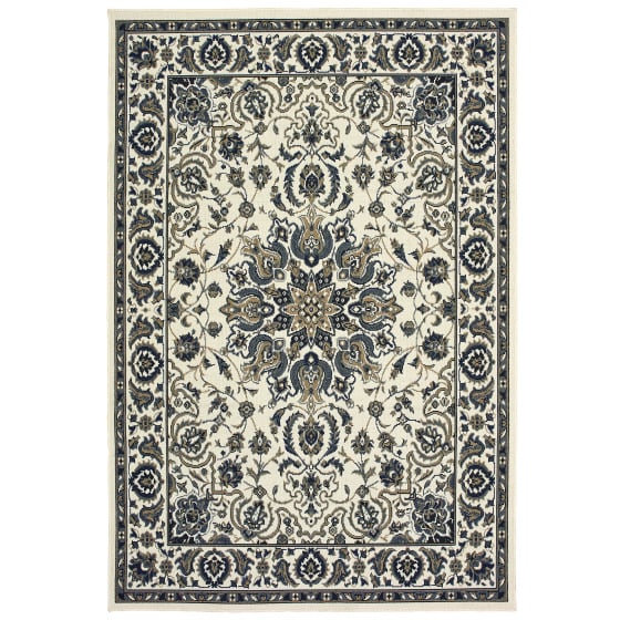Marina 1248w Ivory/Navy Area Rug