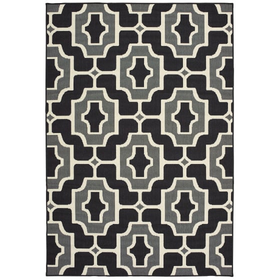 Marina 1491z Black/Grey Area Rug