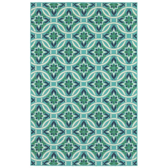 Meridian 5868l Blue/Green Area Rug