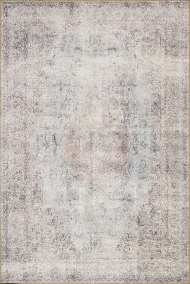 Loren LQ-04 Silver/Slate Area Rug