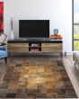 Chalet Tile Brown Area Rug