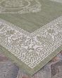 Recife Antique Medallion Sage Leaf/Ivory Rug