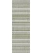 Recife Gazebo Stripe Sage Leaf/Ivory Area Rug