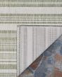 Recife Gazebo Stripe Sage Leaf/Ivory Area Rug