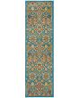 Allur ALR03 Turquoise Ivory Area Rug