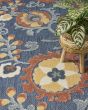 Aloha ALH17 Blue Rose Area Rug