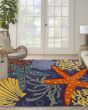 Aloha ALH24 Navy Multicolor Area Rug